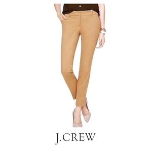 J. Crew Tan Brown Cafe Capri Crop Pants